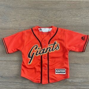 Majestic Orange Giants Kids Jersey